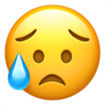 Emoji razočaranje (Foto: Emojipedia)
