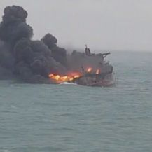 Eksplozija na iranskom tankeru (Screenshot APTN)