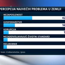 Percepcija najvećih problema u Hrvatskoj (Foto: Dnevnik.hr)