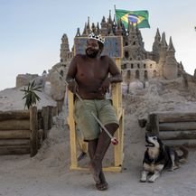 Marcio Mizael Matolias već 22 godine živi u dvorcu od pijeska (FOTO: AFP)