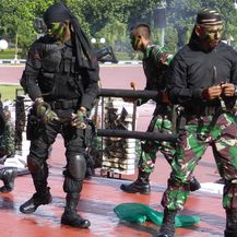 Vojna vježba indonezijskih komandosa (Foto: AFP)