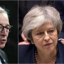 Jean-Claude Juncker, Theresa May (Foto: AFP)