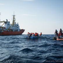 Spašavanje migranata, Ilustracija (Foto: Maud VEITH / SOS) MEDITERRANEE / AFP