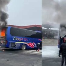 U Vukovaru se zapalio autobus