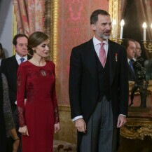 Kraljica Letizia u haljini Felipea Varele 2017.