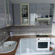 U kuhinji dimenzija 380 x 160 centimetara i sudoper je još uvijek isti, a održava ga jačim sredstvom za čišćenje