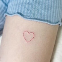 Minimalističke tetovaže s motivom srca