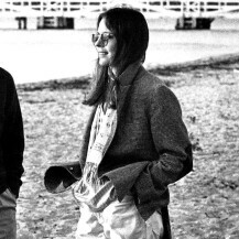 Diane Keaton na setu filma Annie Hall