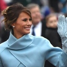 Melania Trump na inauguraciji Donalda Trumpa 2017.