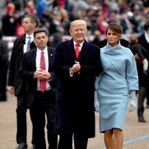 Melania Trump i Donald Trump na inauguraciji 2017.