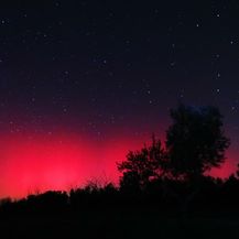 Aurora borealis iznad Istre