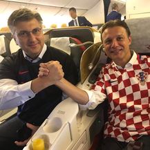 Plenković i Jandroković na putu za Moskvu (Foto: Vlada RH)