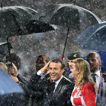 Francuski predsjednik Emmanuel Macron i Kolinda Grabar-Kitarović (Foto: AFP)
