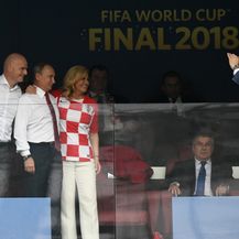 Kolinda Grabar-Kitarović u VIP loži na finalu SP-a (Foto: AFP)