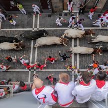 Utrke s bikovima u Pamploni (Foto: AFP)