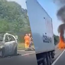 Požar automobila na A1