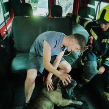 Spašavanje psa nakon požara - 2
