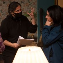 Sharmeen Obaid Chinoy na setu Ms Marvel