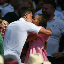 Jelena i Novak Đoković na Wimbledonu