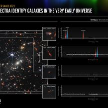 Webb spektri identificiraju galaksije u vrlo ranom svemiru (NIRSpec MSA spektri emisije)