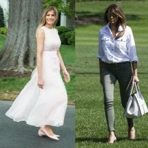 Melania Trump u privatnim trenucima voli nositi ležerne hlače i bluze