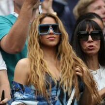 Shakira u kraljevskoj loži tijekom polufinala Wimbledona