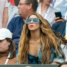 Shakira tijekom polufinala Wimbledona