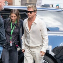 Brad Pitt na snimanju filma o Formuli 1