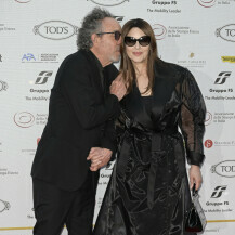 Monica Bellucci i Tim Burton na dodjeli nagrada Globo d'oro u Rimu - 1