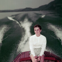 Audrey Hepburn na jezeru Lucerne u Švicarskoj