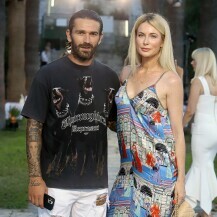 Iris Livaja nosila je svileni kombinezon brenda Elisabetta Franchi