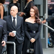 Kristin Davis i Evan Handler na setu