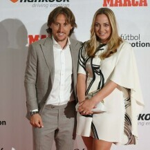 Luka Modrić i Vanja Modrić na dodjeli nagrada magazina Marca 2022.