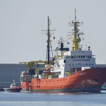 Aquarius, brod kojim su migranti stigli u Valenciju (Foto: AFP)
