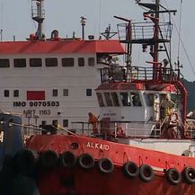 Turski brod dotegljen u Brodotrogir (Foto: Vijesti Nove TV u 17)
