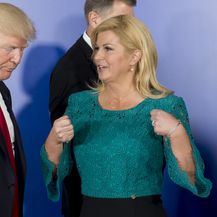 Donald Trump i Kolinda Grabar-Kitarović (Foto: AFP)
