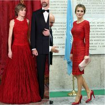Letizia obožava nositi crvene haljine