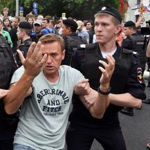 Ruska policija privela najmanje 400 osoba, uključujući Alekseja Navalnog (Foto: AFP)