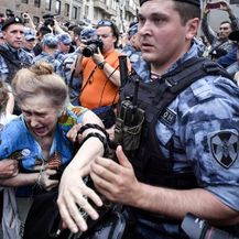 Ruska policija privela najmanje 400 osoba, uključujući Alekseja Navalnog (Foto: AFP)