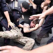 Ruska policija privela najmanje 400 osoba, uključujući Alekseja Navalnog (Foto: AFP)