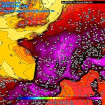 Ekstremno visoke temperature najavljene za četvrtak u dijelovima Europe (Foto: Screenshot/Severe Weather Europe)