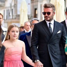 Harper Seven s tatom Davidom Beckhamom u Veneciji