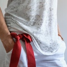 Bijele lanene hlače