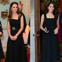 Meghan Markle se 2018. pojavila u maloj crnoj haljini kakvu je Catherine Middleton nosila dvije godine ranije