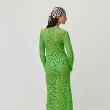 Zelena rupičsta haljina brenda LeGer by Lena Grecke - 3