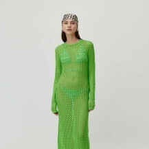Zelena rupičsta haljina brenda LeGer by Lena Grecke