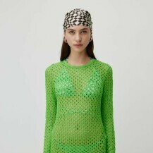 Zelena rupičsta haljina brenda LeGer by Lena Grecke - 5
