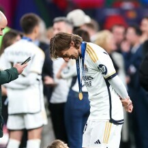 Luka Modrić s obitelji slavi osvajanje Lige prvaka