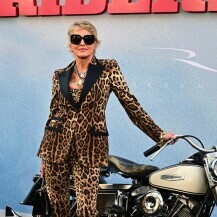 Sharon Stone na premijer filma The Bikeriders