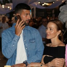 Novak i Jelena Đoković na koncertu Nicka Cavea